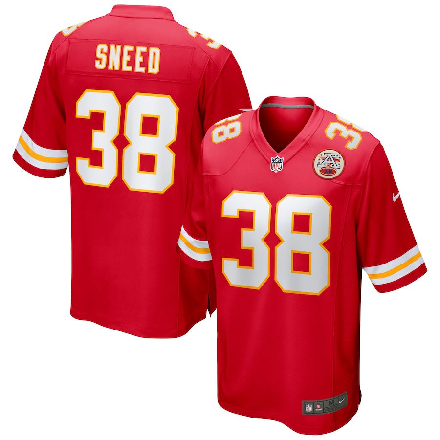 Men Kansas City Chiefs #38 Sneed Nike Red Game NFL Jersey->kansas city chiefs->NFL Jersey